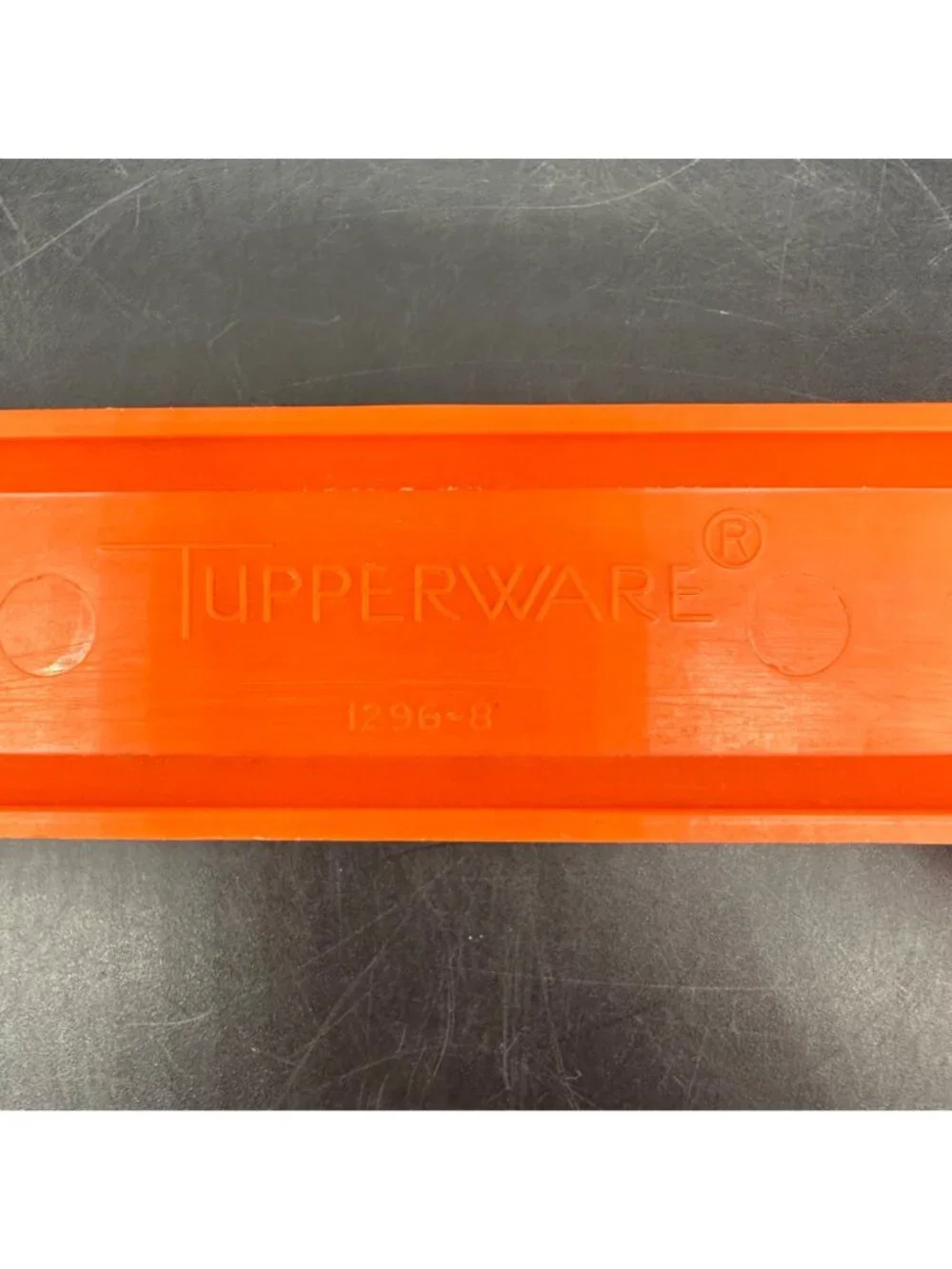 Vintage Tupperware Orange Measuring Cups Spoons Hanger Set 70s USA Retro Kitchen